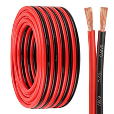 6 Gauge Wire 2 Conductors Copper Wire, 6 AWG Battery Cable Oxygen Free Copper Wi picture