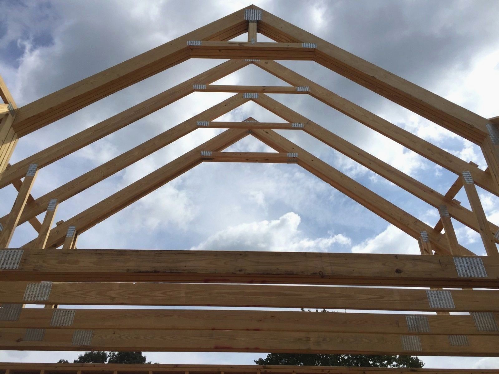 Wood Floor + Roof Trusses Clear Span Pitch Engineered All Sizes Available