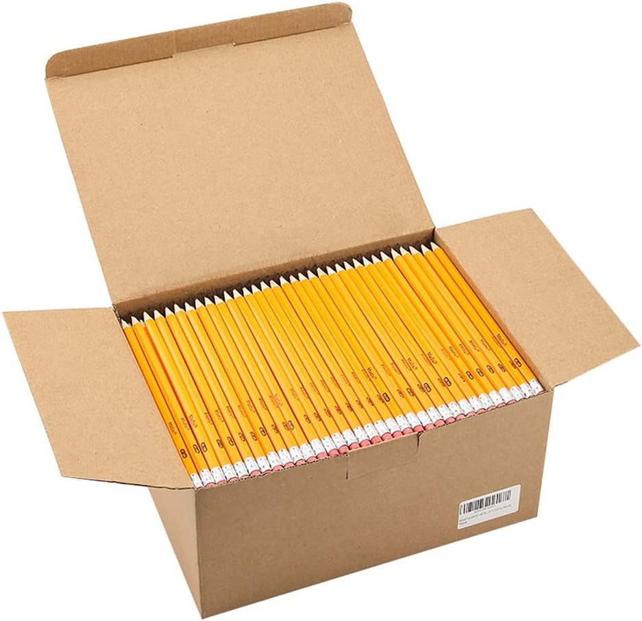 Madisi #2 HB Wood Pencils Bulk Pack, Pre-Sharpened, 576 Count, Classroom Office