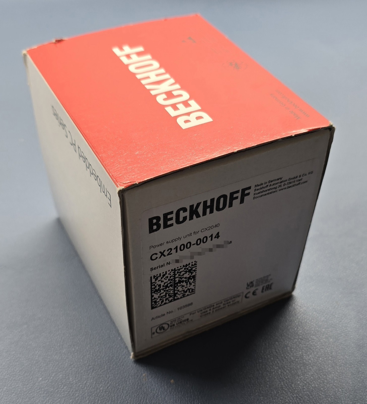 NEW Beckhoff CX2100-0014 Power Supply Unit For CX2040