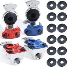 2 Pair Glad Hands Kit with 12pcs Rubber Seals, Aluminum Glad Hand Universal R... picture