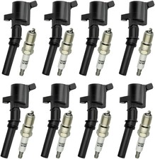 8x FOR Motorcraft Ignition Coil DG508 & Spark Plugs SP479 For Ford F150 4.6 5.4L picture