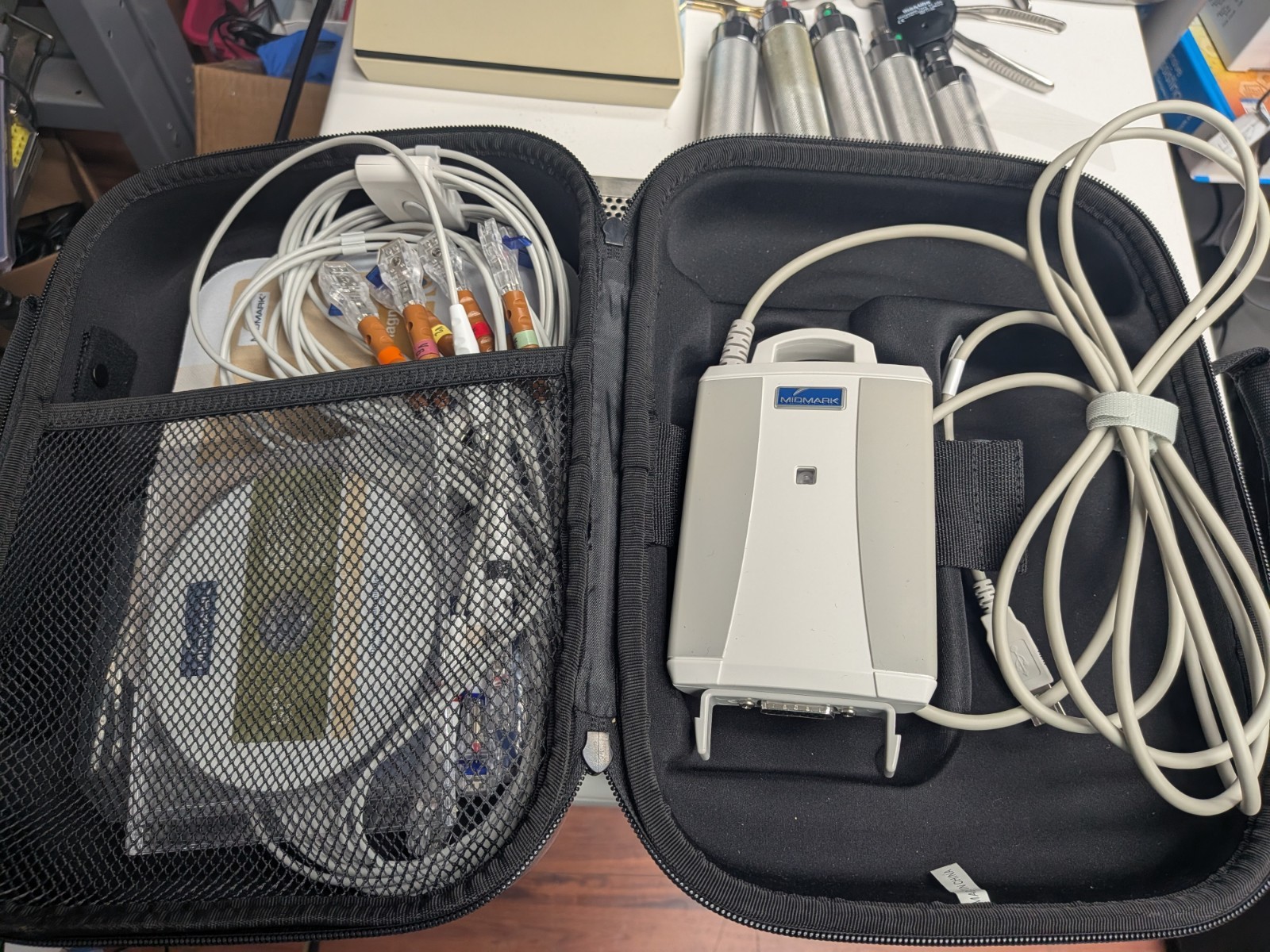 Midmark IQ ECG MODULE 2018 model as pictured working with case nice condition