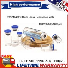 1000PCS 2/3/5/10/20ml Glass Vials Headspace Vials Lab Vials w/ Caps Sample vials picture