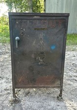 Vintage 1920-30’s Lyon Industrial Mechanic Steel Cabinet Art Deco Custom Artwork picture