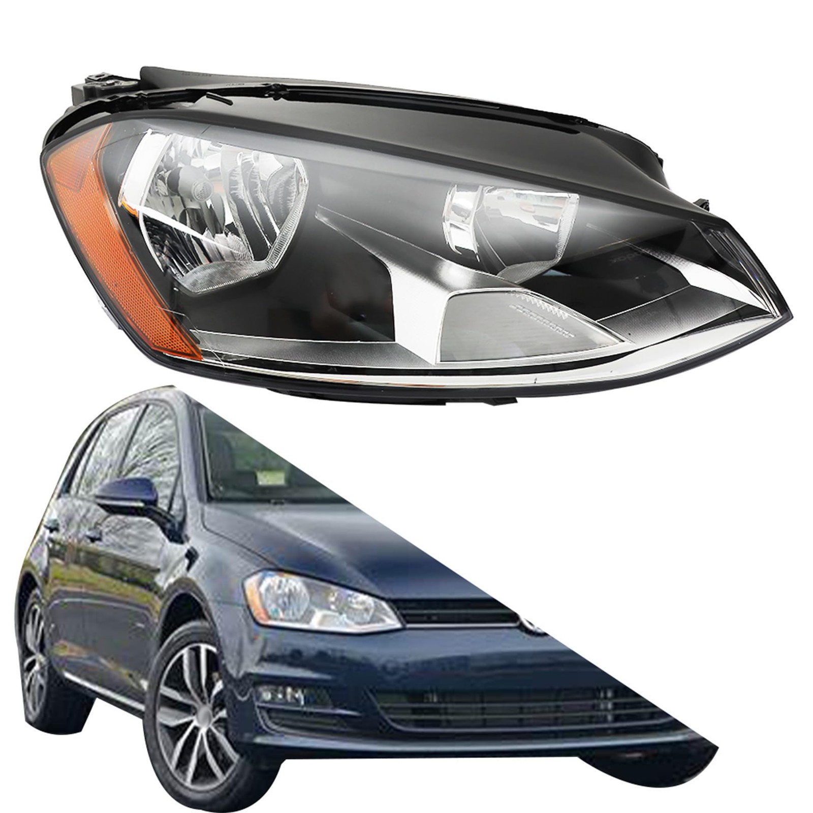 Headlight Assembly Replacement for Golf Passenger Right