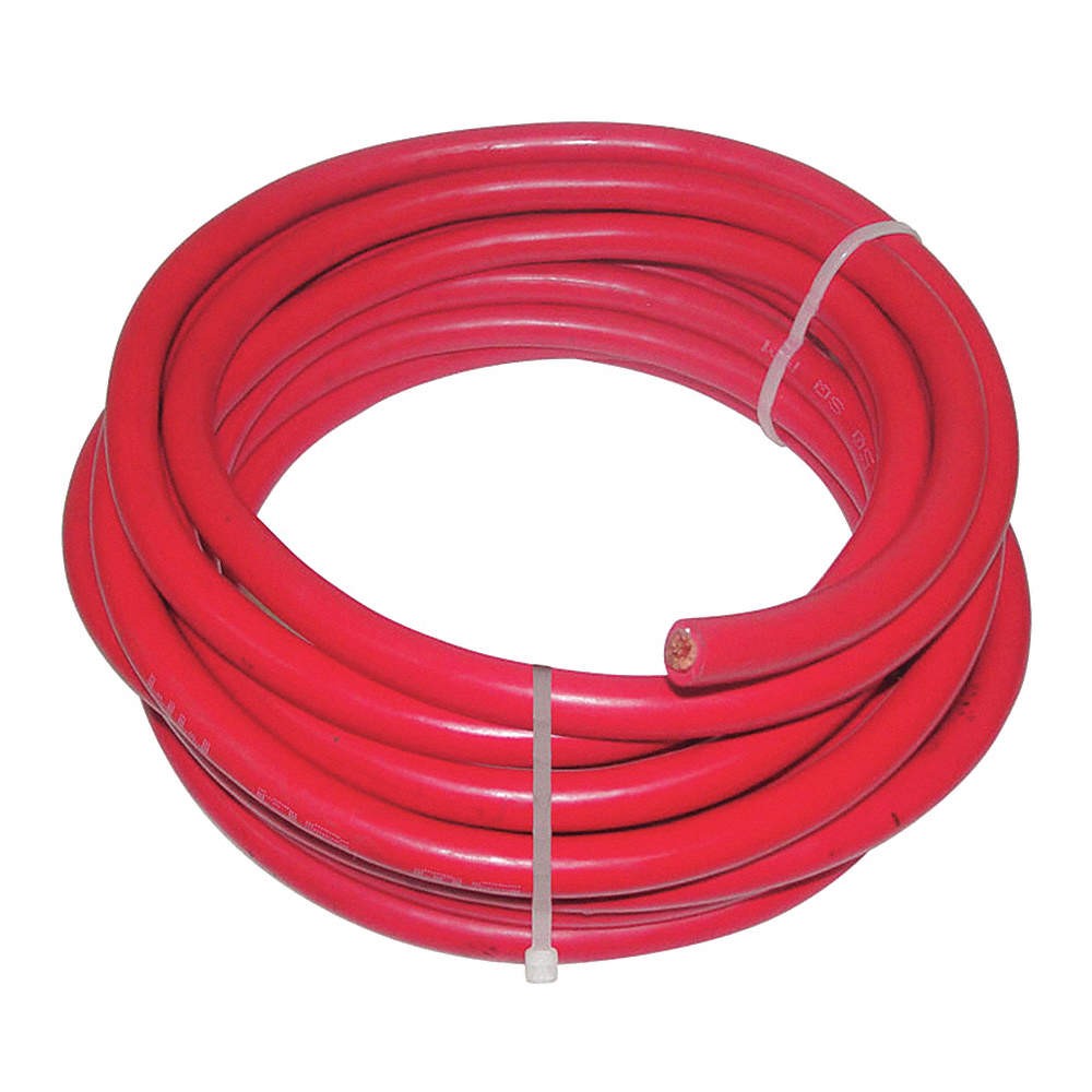 WESTWARD 19YE37 Welding Cable,2/0,EPDM,Red,25ft 19YE37