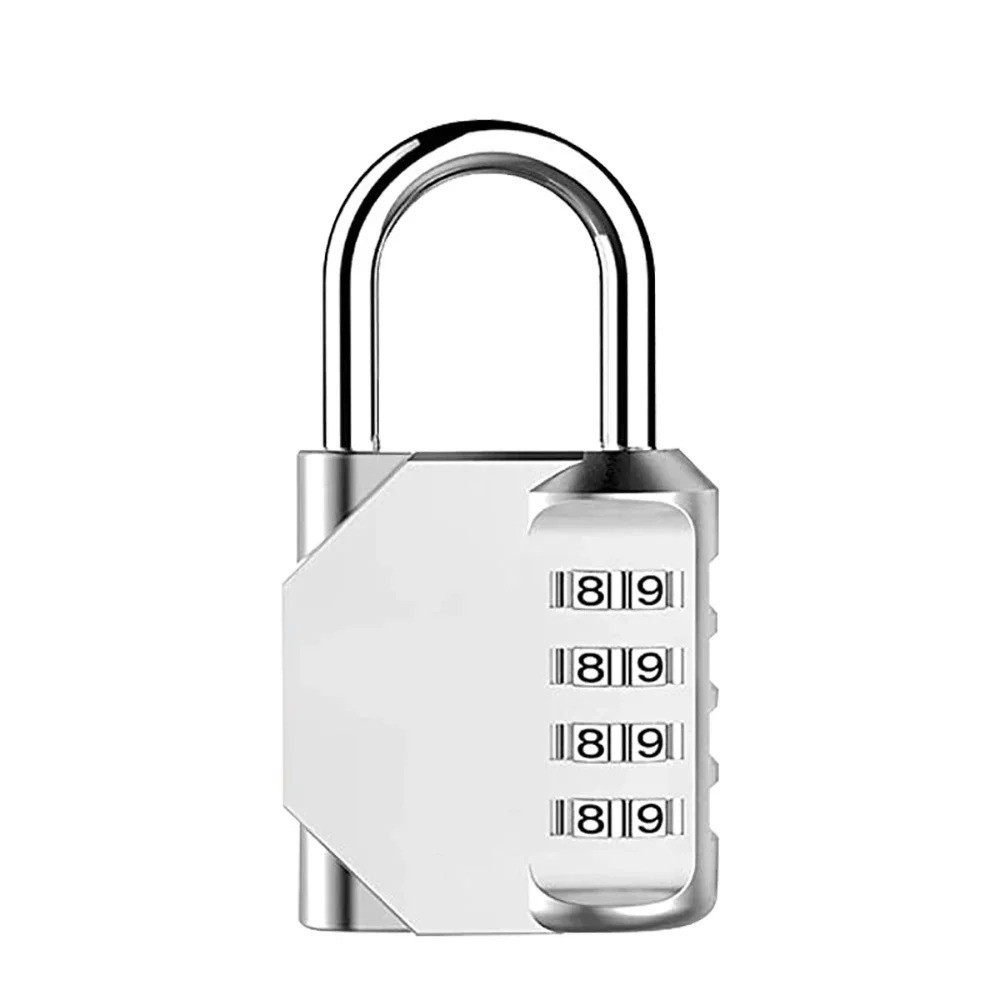 1Pc 4 Digit Combination Padlock for School Gym Locker Weatherproof