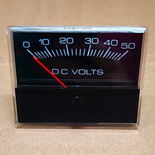 Prime DC Volts Analog Panel Meter Voltage Gauge 0-50V Model/MPN GB17 picture