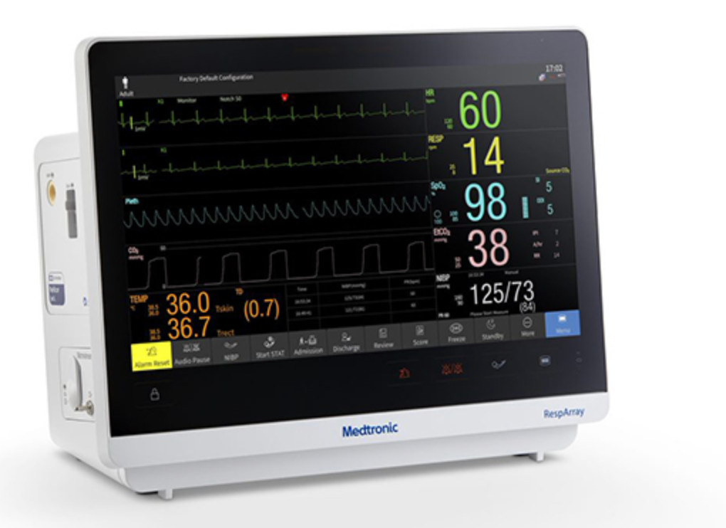 Medtronic RespArray Patient Monitor - Nellcor Spo2 ,NIBP, TEMP, ECG & CO2