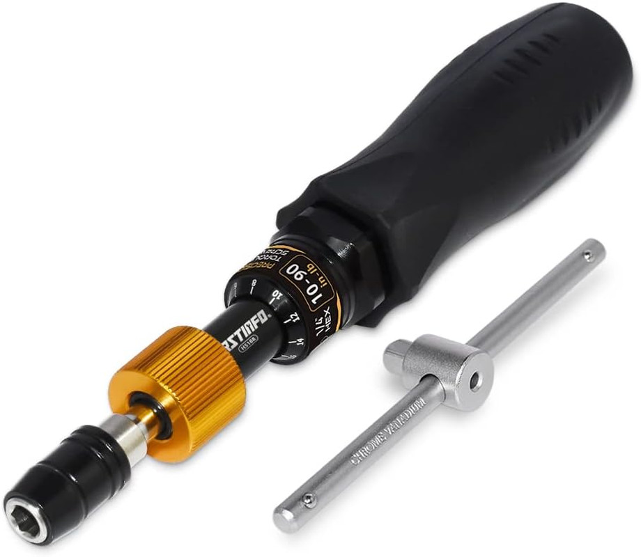 FIRSTINFO Certified Limiting Torque Screwdriver 10-90 In-Lbs with T-Handle