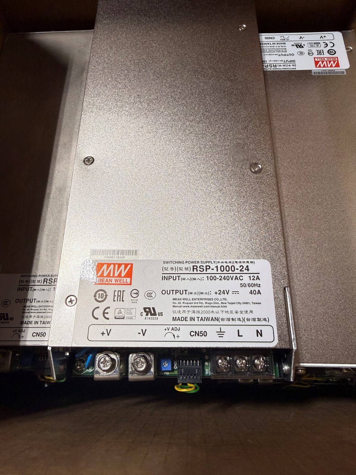 MEAN WELL RSP100024 24V Switching Power Supply MEAN WELL RSP100024 24V Switching Power Supply