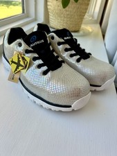 Nautilus Spark Safety Work Shoes Women’s Sz 10 Composite Toe White Holographic ✅ picture