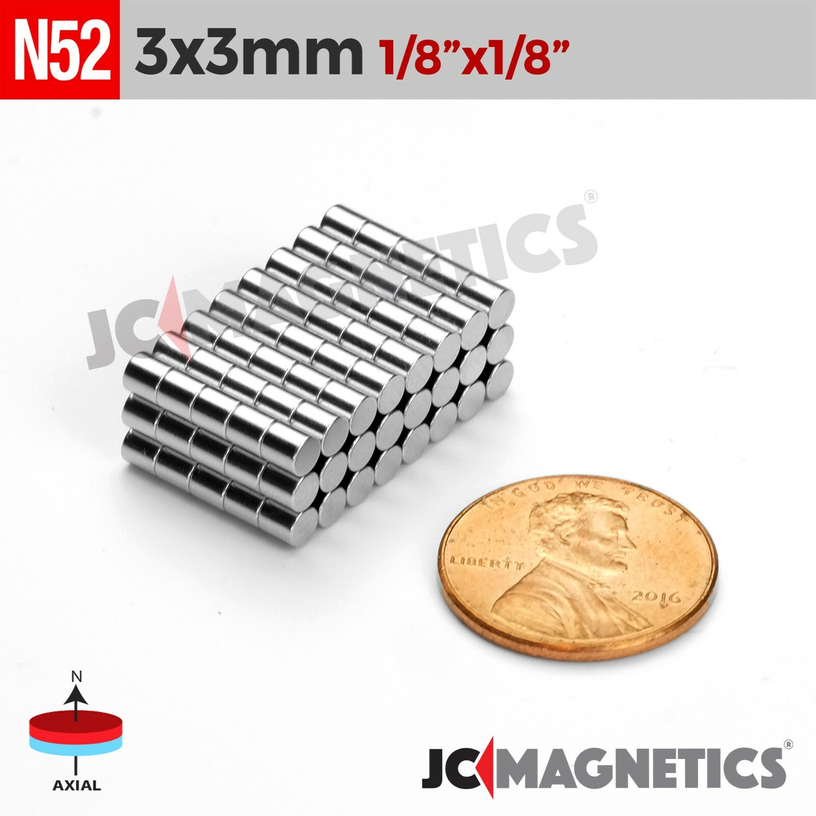 3mm x 3mm 1/8