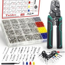 Twidec/820PCS Pin Connector Kit with Crimping Pliers,Car Electrical Wire picture