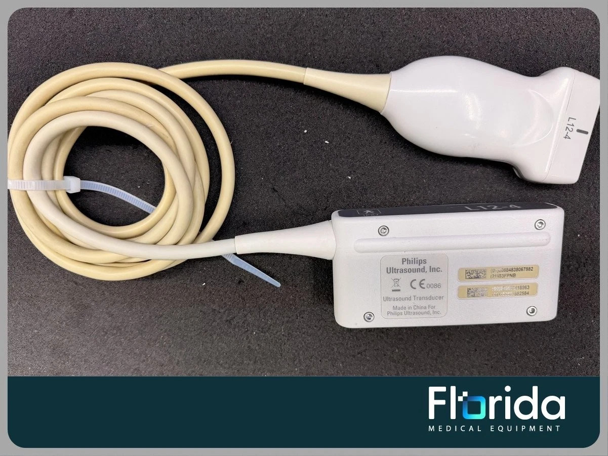 PHILIPS L12-4 LINEAR ARRAY COMPACT ULTRASOUND TRANSDUCER PROBE P/N: 453561652584