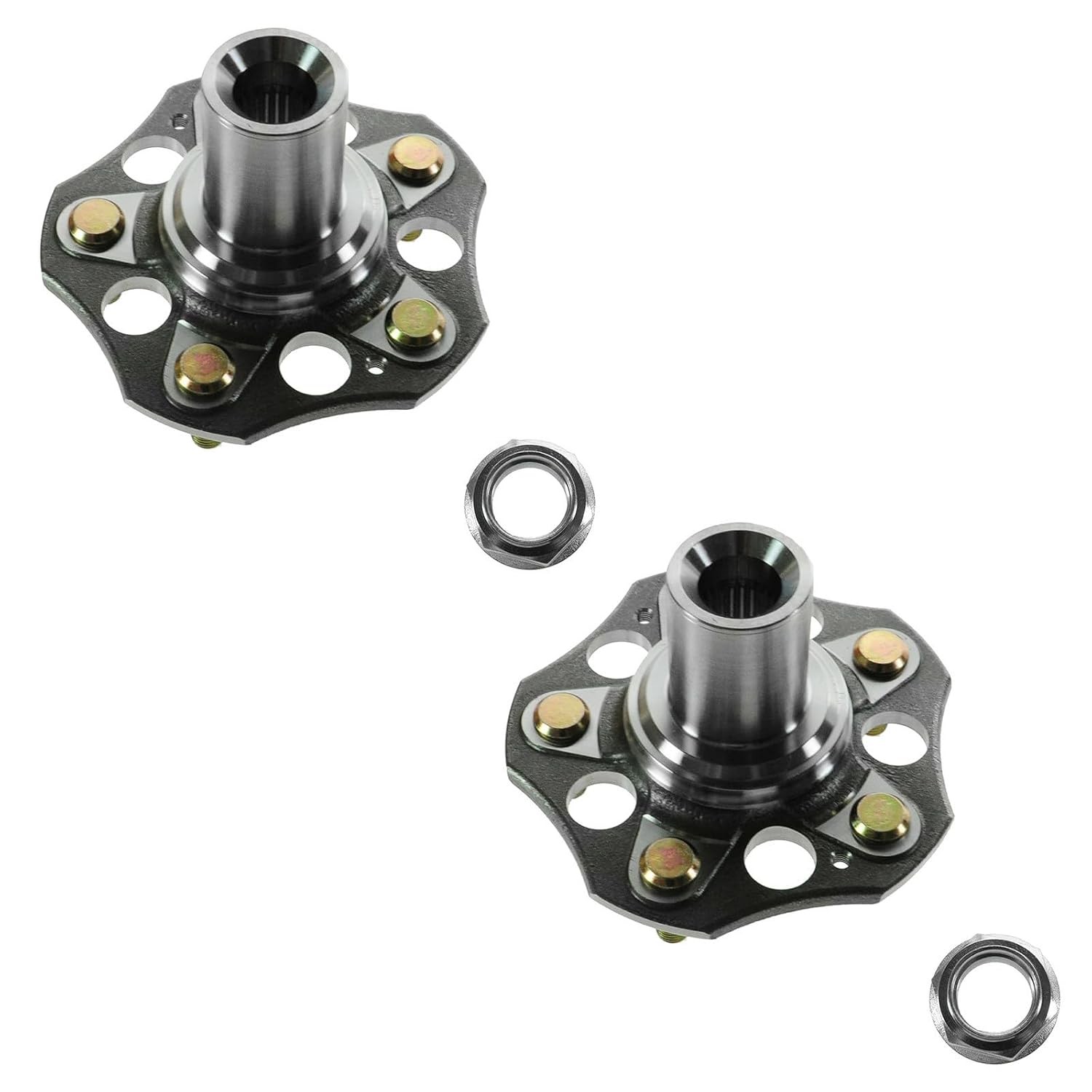 TRQ Wheel Hubs Rear Driver Left & Passenger Right 2 Piece Set Driver Passenger
