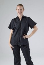 Chef Works Utility Cook Shirt Black Size Extra Large  picture