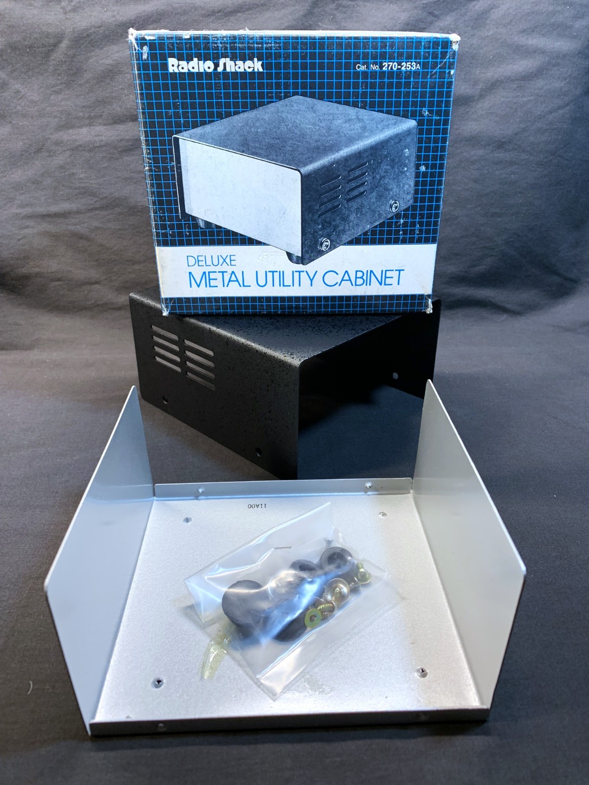 New Radio Shack Deluxe Metal Utility Cabinet Model 270-253A New Radio Shack Deluxe Metal Utility Cabinet Model 270-253A