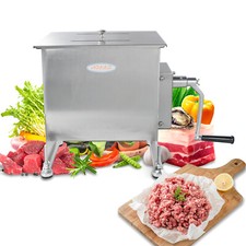Hakka Manual Meat Mixer Stainless Steel 15/30/45/60/85/90LBS Meat Mixing Hopper picture