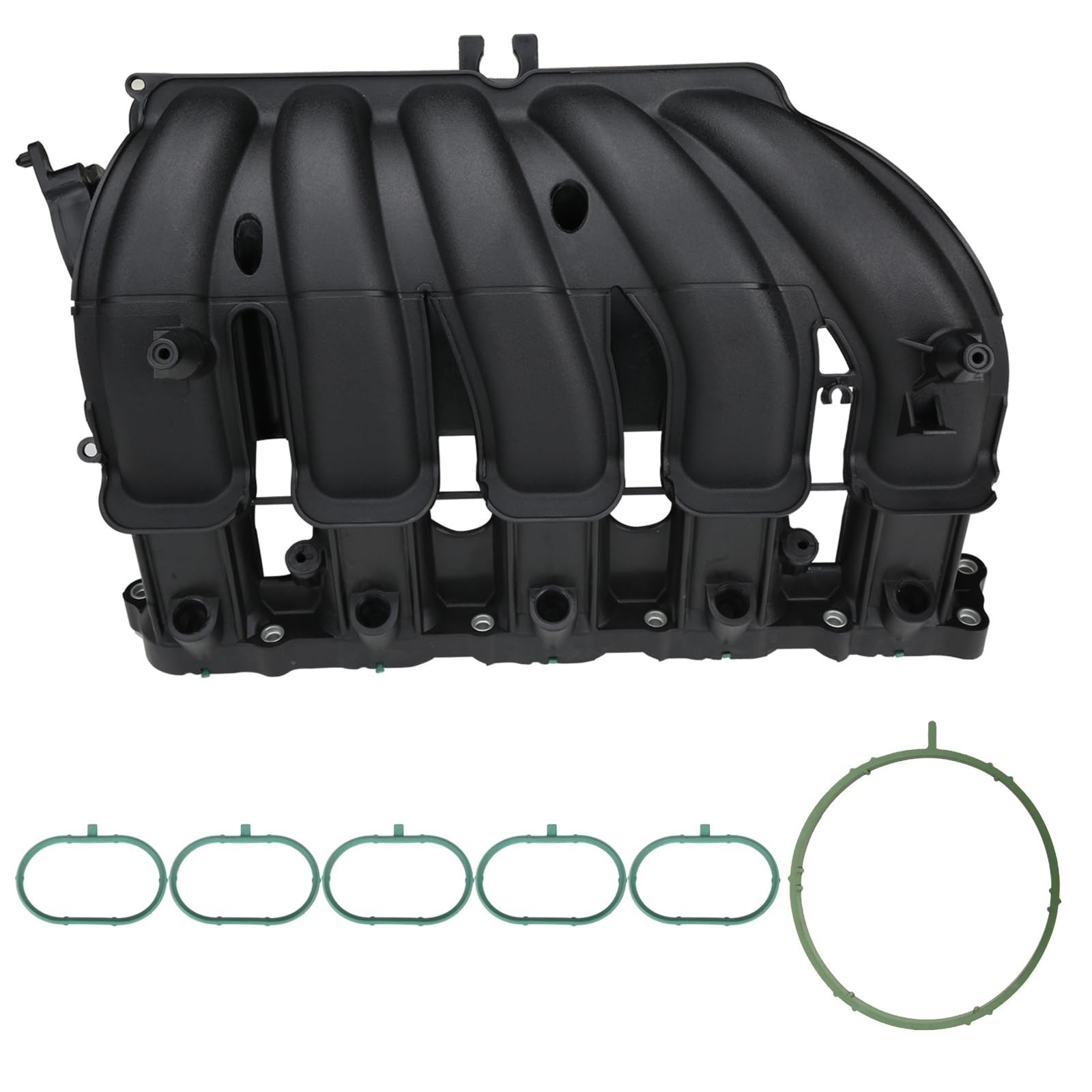 MITZONE Engine Intake Manifold with Gasket Compatible with 2006-2014 Volkswag...