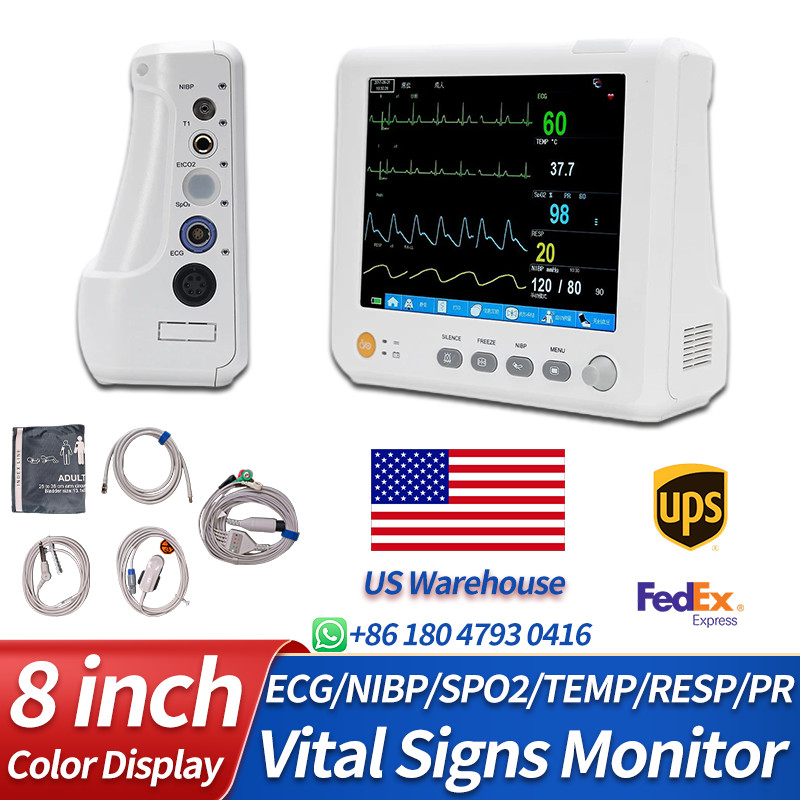 8-inch Portable Patient Monitor Multi-parameter Vital signs monitor US Warehouse 8-inch Portable Patient Monitor Multi-parameter Vital signs monitor US Warehouse