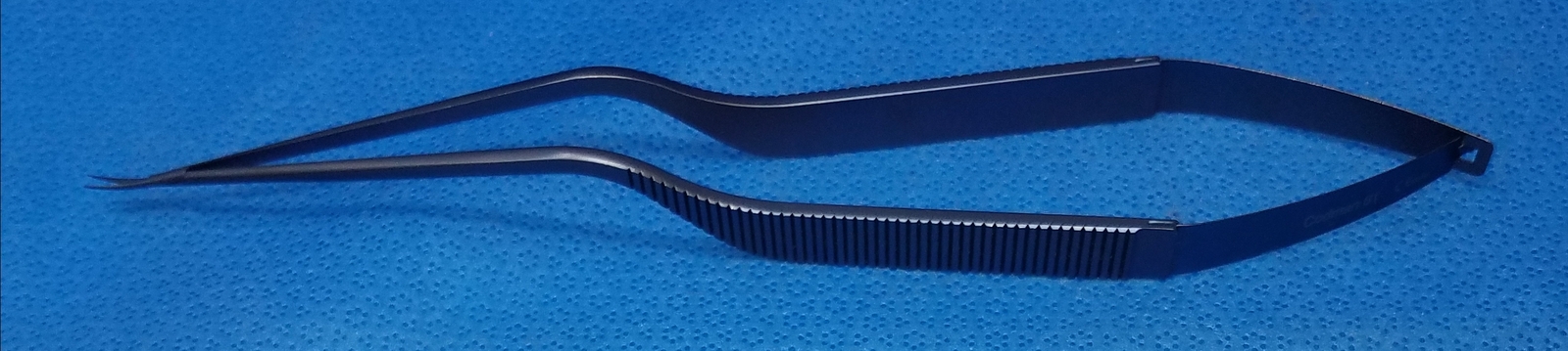 Codman 80-1525  Scissors, Titanium, Curved Up, Bayonet, Fine Tip