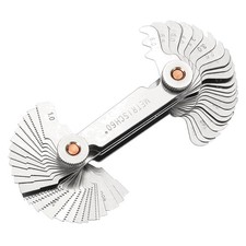 High-Grade Stainless Steel Thread Pitch Gauge: Metric & Whitworth - 2.9 In Size picture