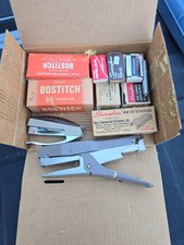 Bostitch swingline vintage staples And Stapler LOT picture