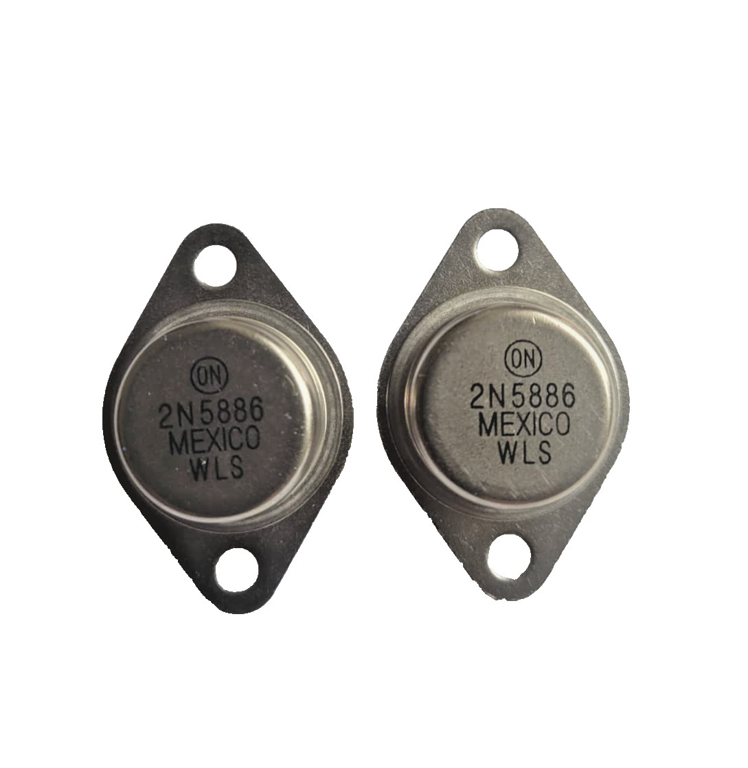 2N5886 NPN Silicon Transistor 80V / 25A /  TO-3 New * 2 Pack