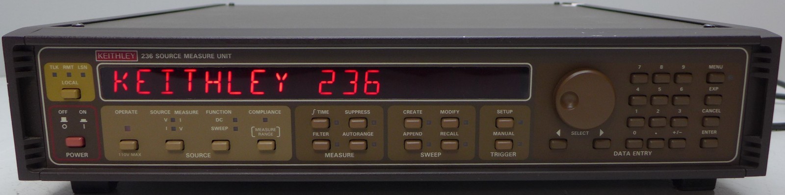 Keithley 236 Source Measure Unit/SourceMeter 100V 100mA Keithley 236 Source Measure Unit/SourceMeter 100V 100mA