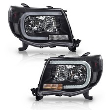 LED DRL Headlights Assembly Fit Toyota Tacoma Headlamp Pair Clear Lens picture