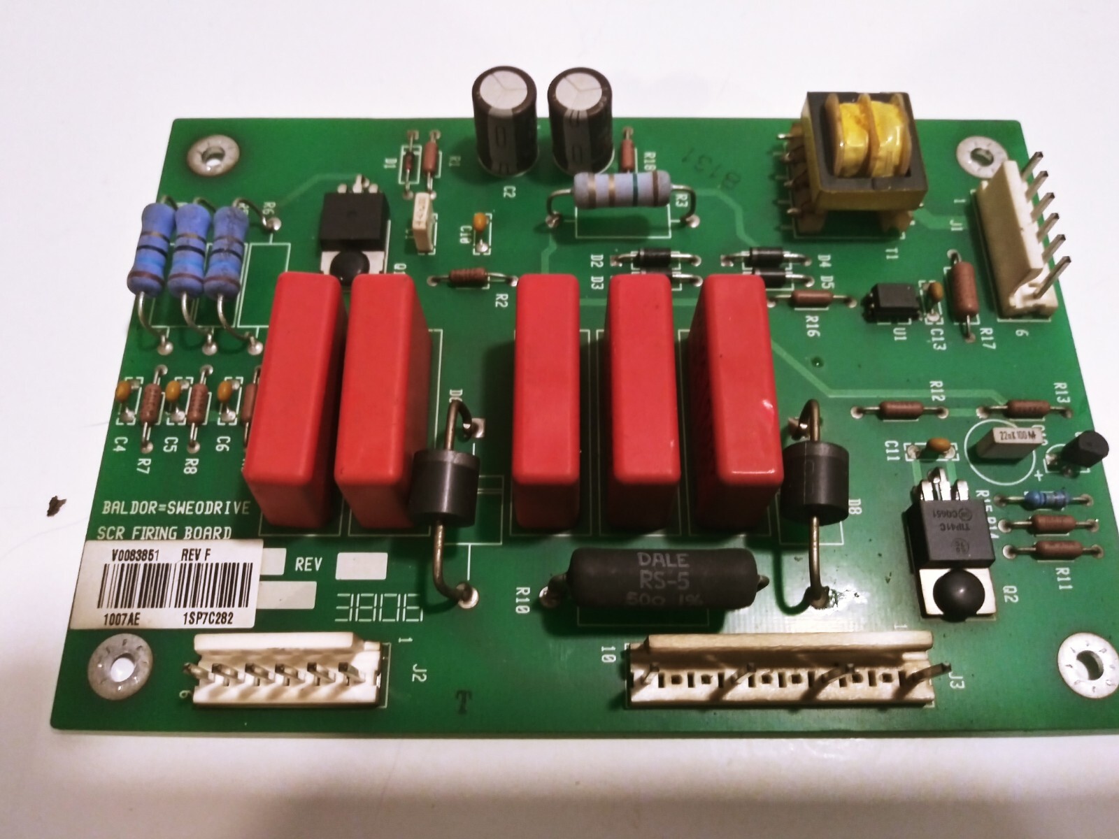 Baldor Sweodrive SCR Firing Board V0083851 Rev F Inv# (328) Baldor Sweodrive SCR Firing Board V0083851 Rev F Inv# (328)