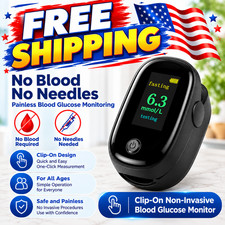 2-In-1 Fingertip Blood Glucose And Oxygen Monitor Spo2 Glucose Meter Pulse Rate picture