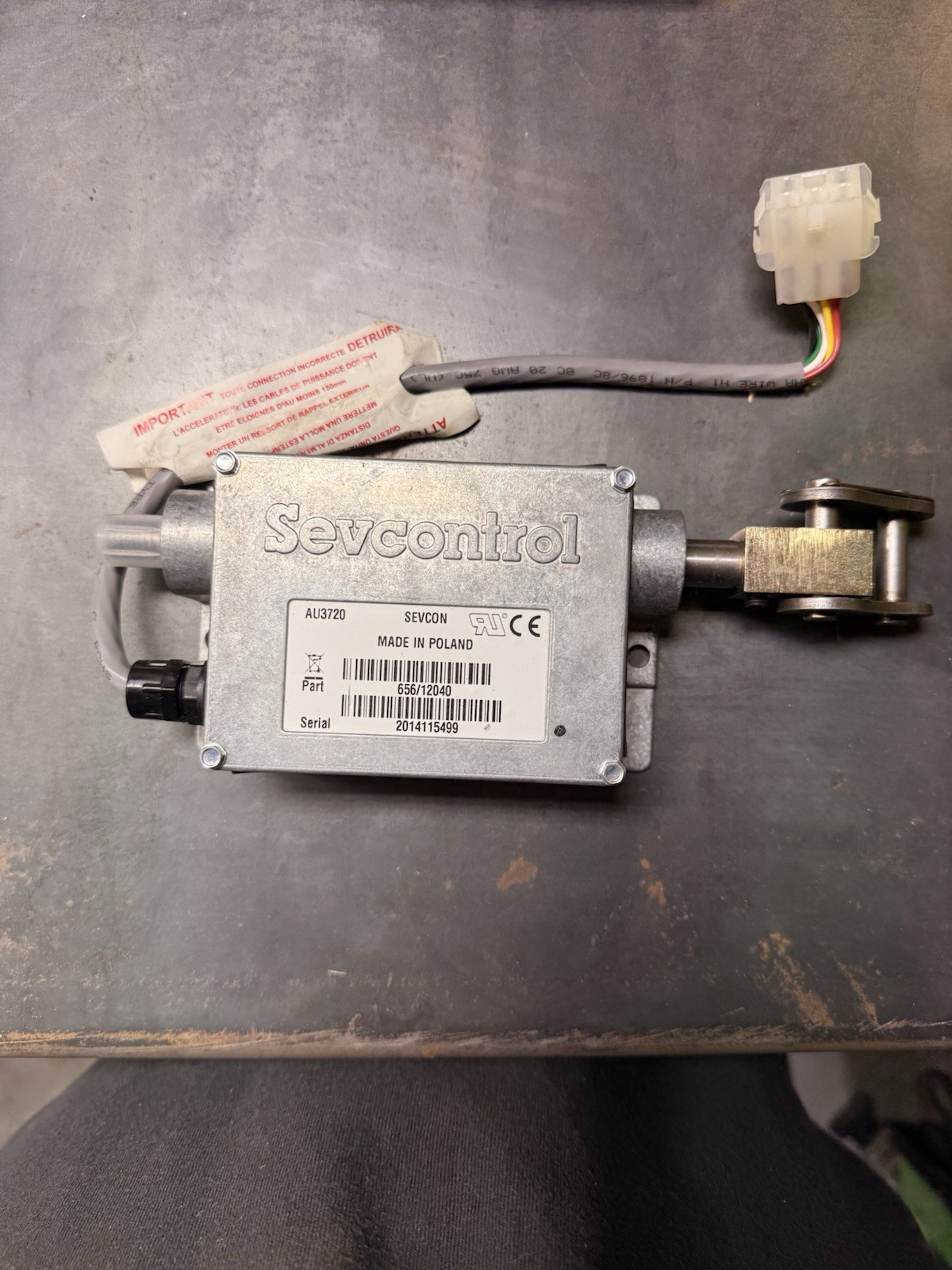 Sevcontrol Sevcon 656/12040 Controller Clark Accl Pot