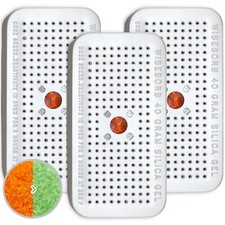 40 Gram 3 Pack Silica Gel Canister Reusable Indicating Desiccant Dehumidifier picture