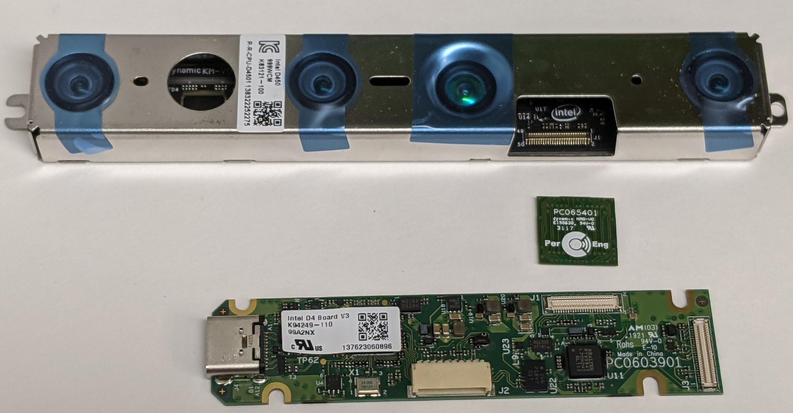 Intel RealSense D455 OEM Kit D450 Depth Module D4 V3 IMU Board USB-C Interposer Intel RealSense D455 OEM Kit D450 Depth Module D4 V3 IMU Board USB-C Interposer