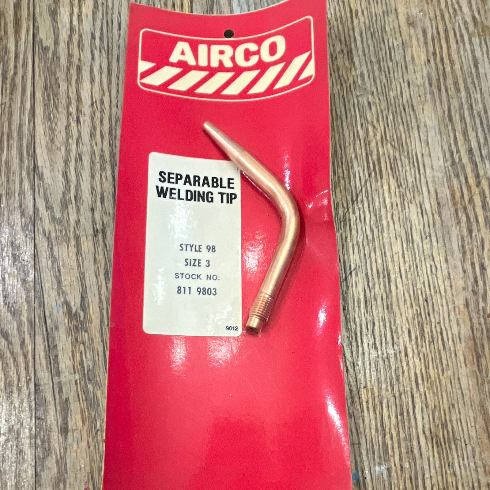 AIRCO Style 98 Size 3 Separable Torch Welding Tip, MPN 811 9803