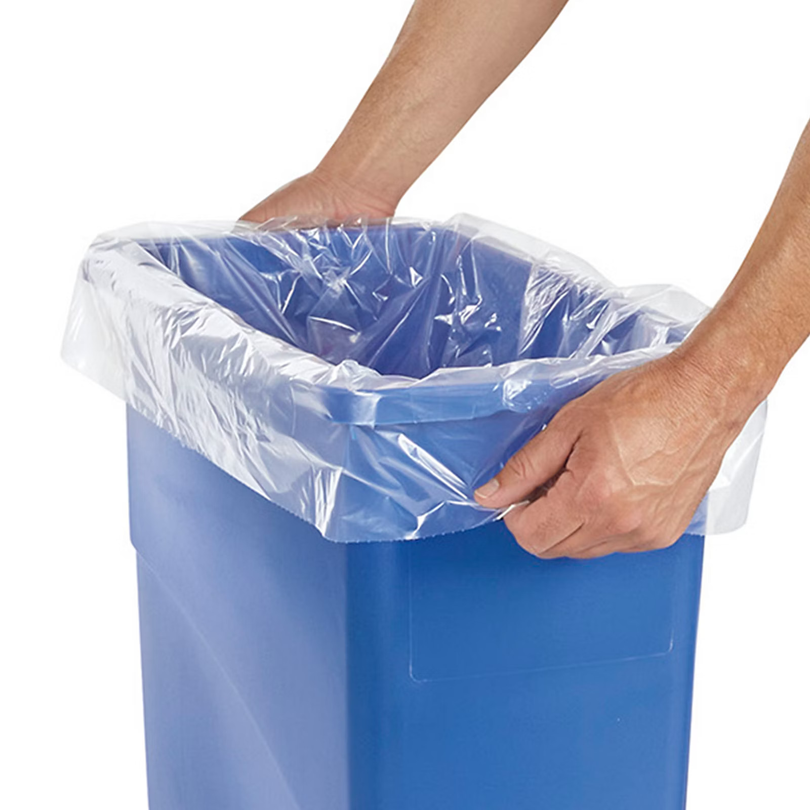 Pack of 10 Trash Liners - 1.5 Mil, 23 Gallon, Clear