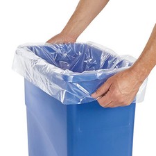 Pack of 10 Trash Liners - 1.5 Mil, 23 Gallon, Clear picture