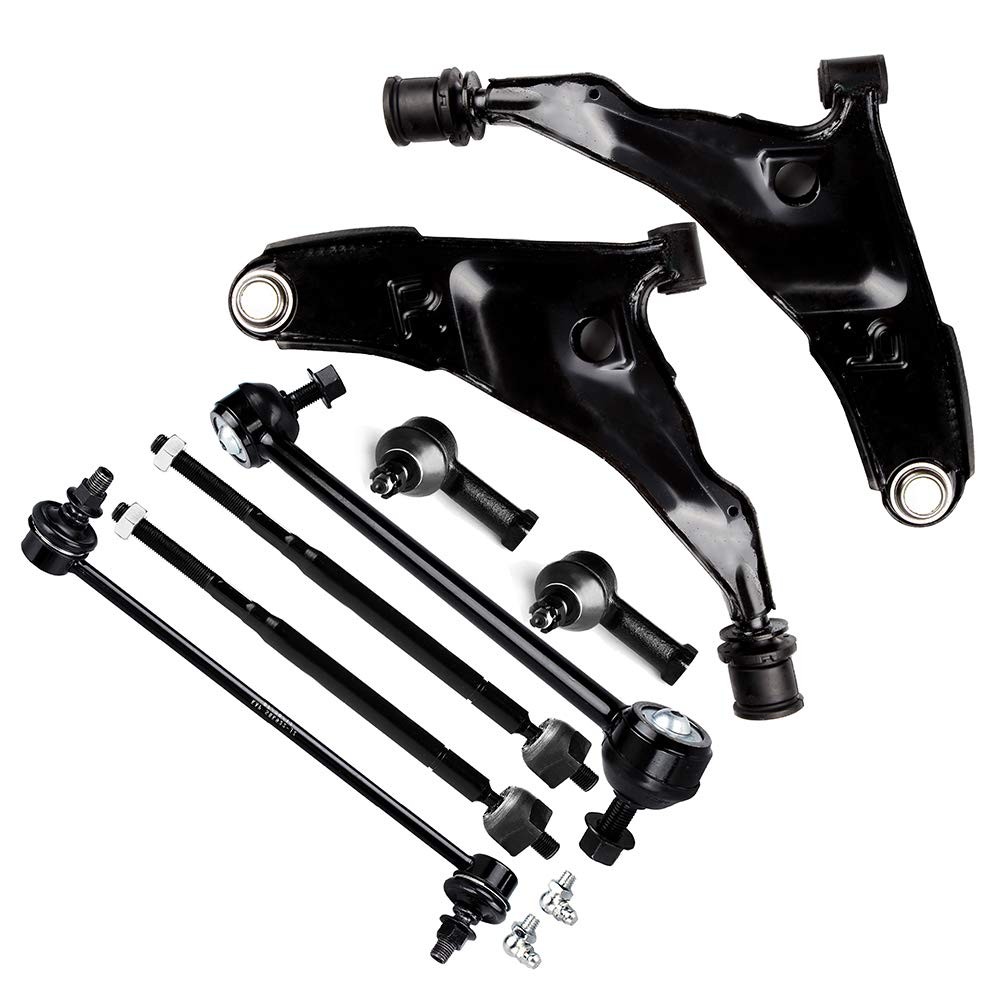 8PCS Front Suspension Kit,Control Arm,Sway Bar End Link,Tie Rod End