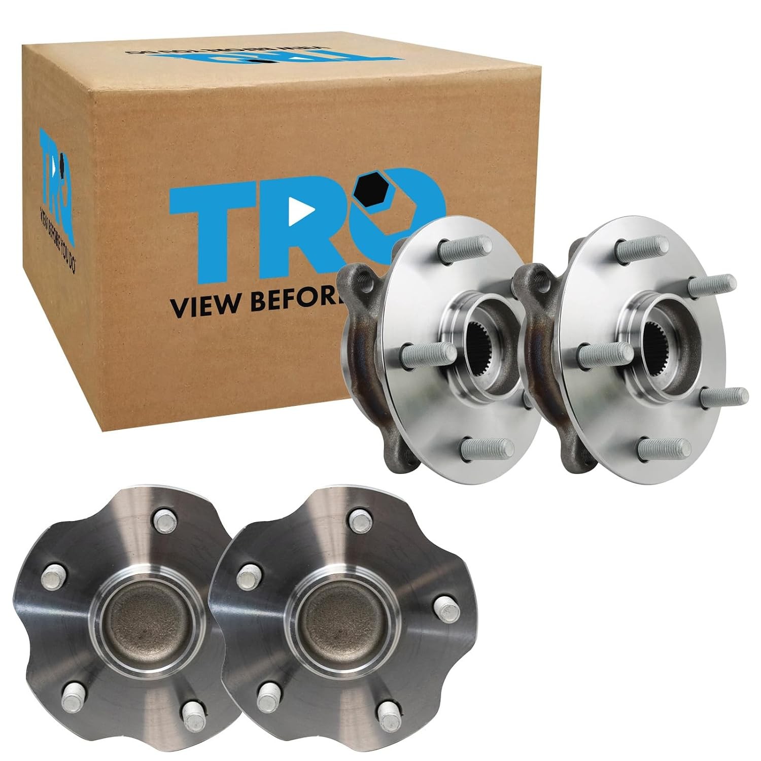 Wheel Bearing & Hub Assembly 2 Piece Set TRQ Wheel Bearing Replacement Kit