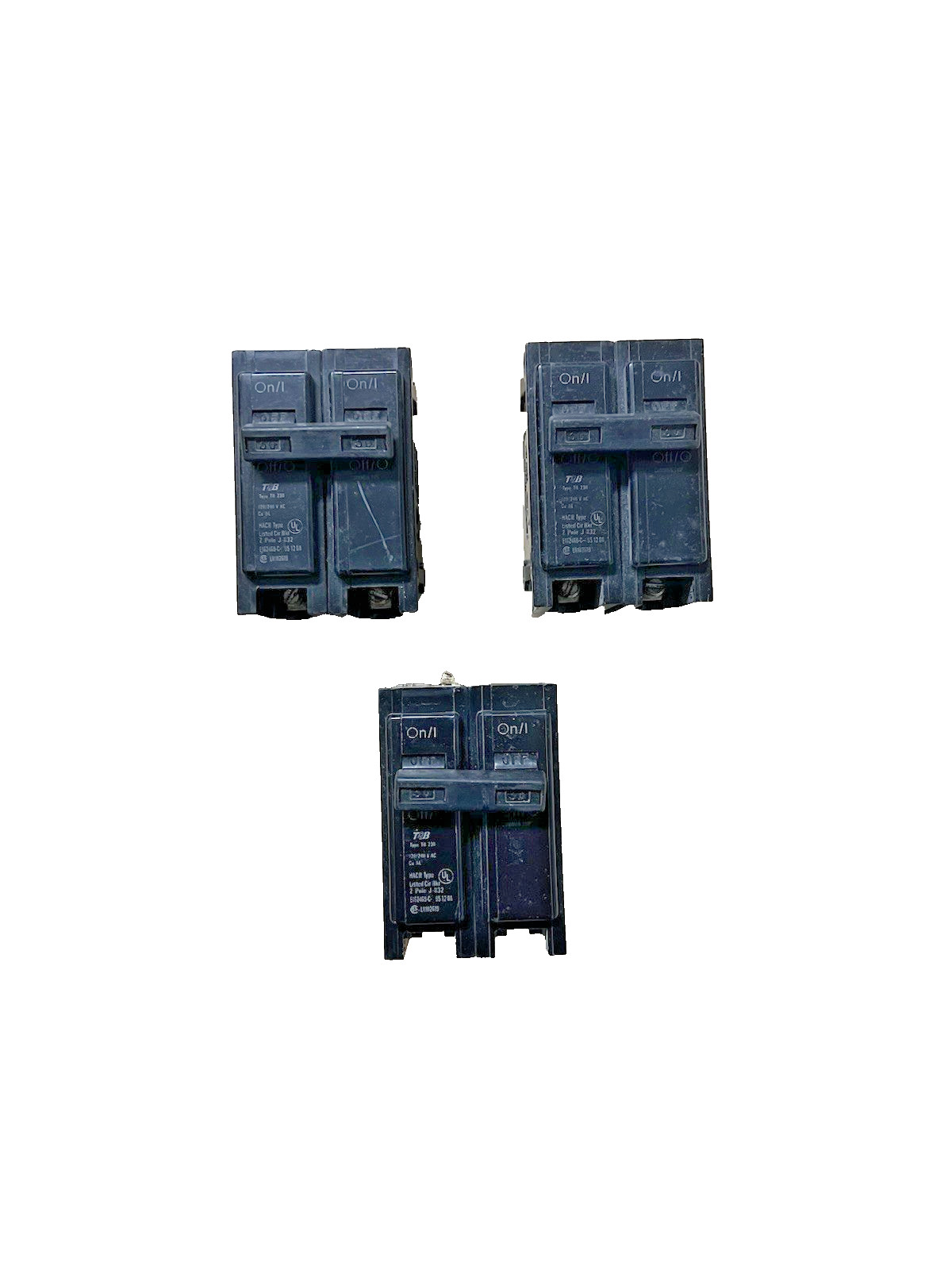 T&B Type TB230 Circuit Breaker 30 Amp 120/240 VAC - Lt of 3 T&B Type TB230 Circuit Breaker 30 Amp 120/240 VAC - Lt of 3