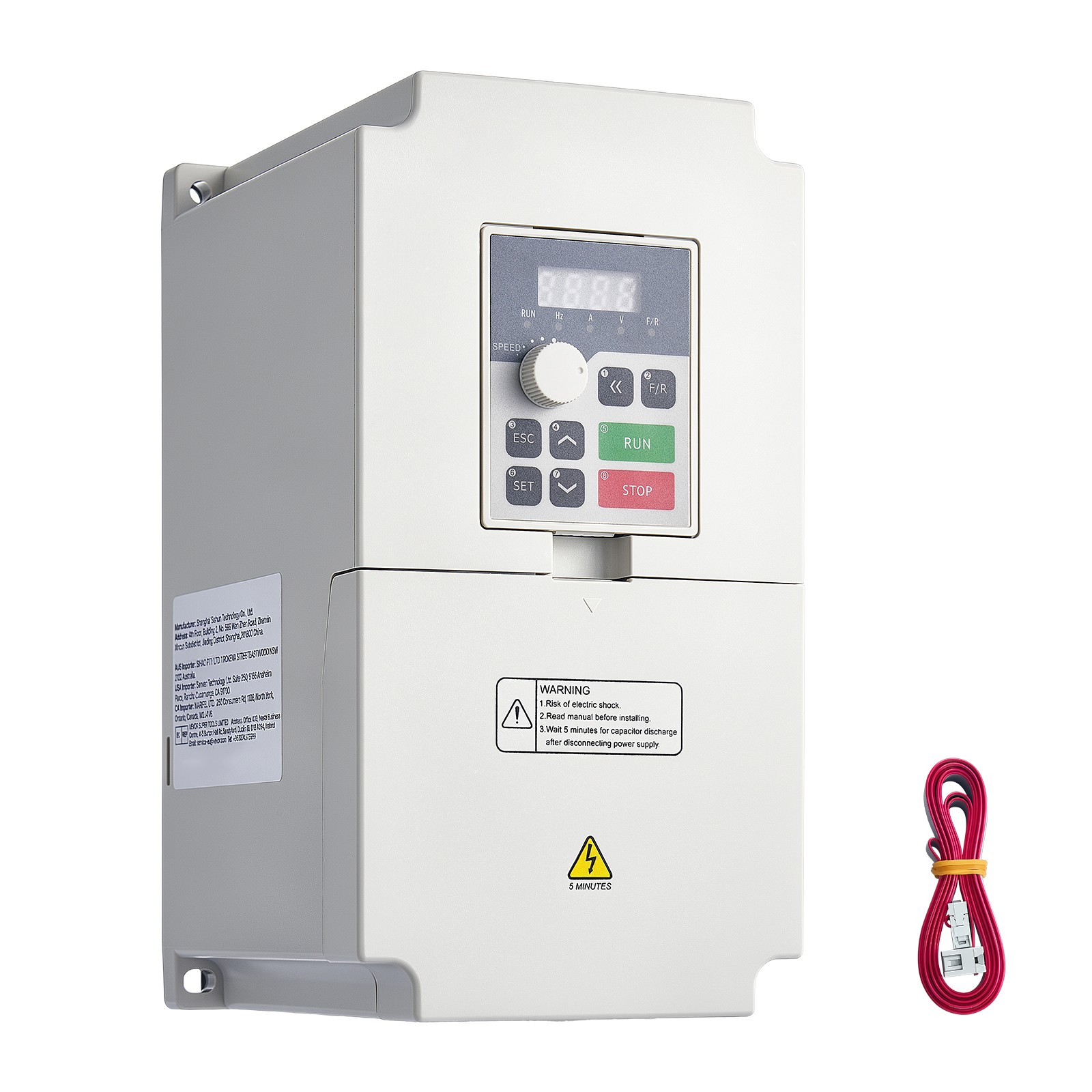 Uimoso 7.5HP 5.5KW 25A VFD, 220V Single/3-Phase Input to 3-Phase Output