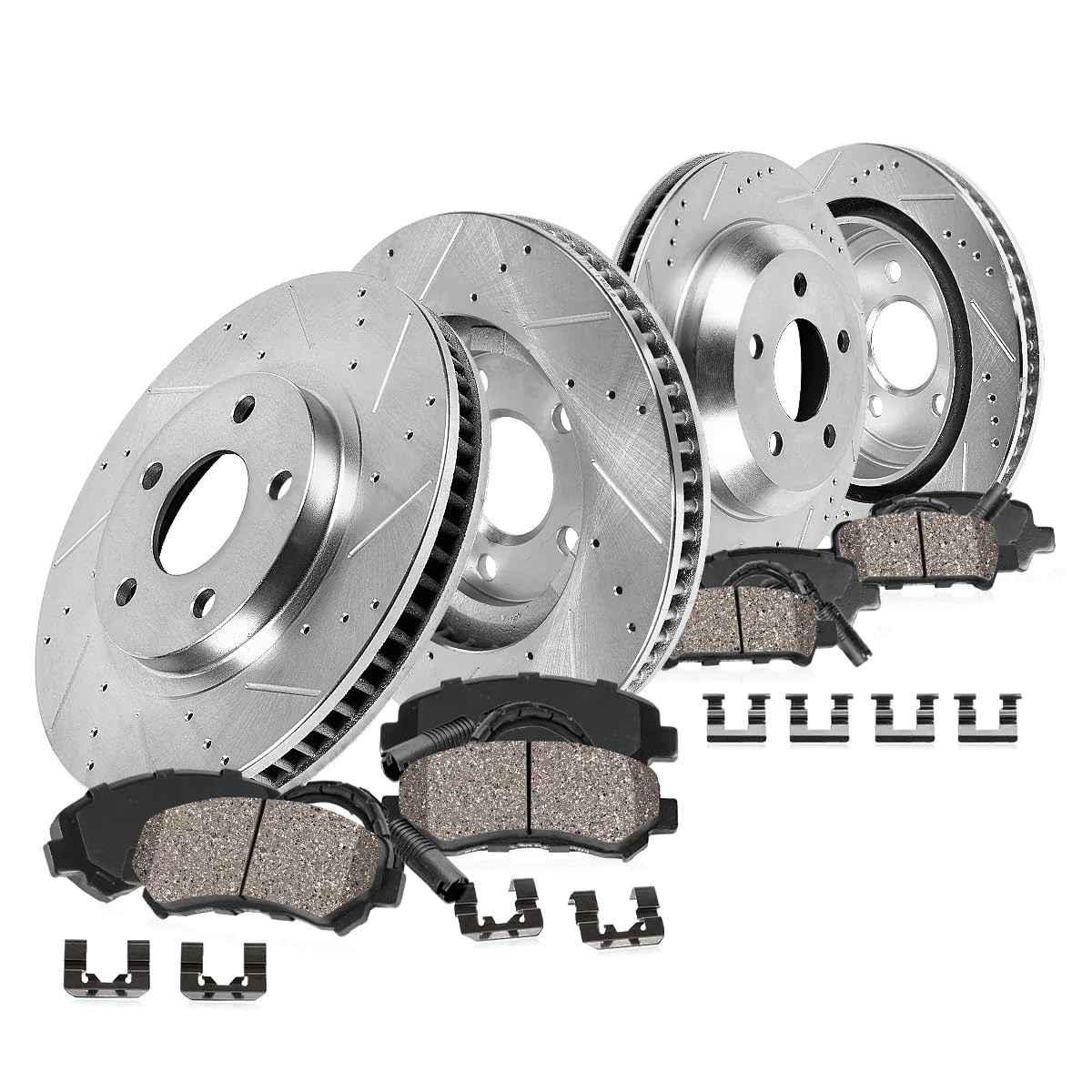 Callahan Brake Parts Front & Rear Brake Kit, EBYK045278