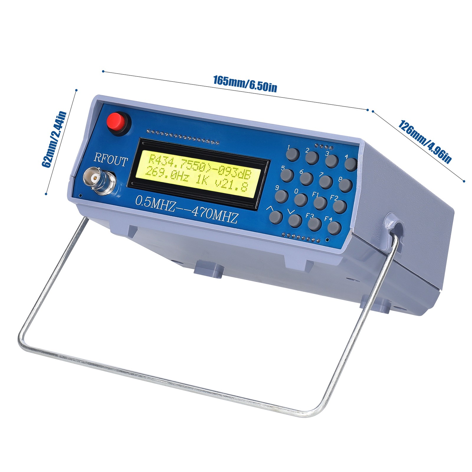 0.5M-470M Radio Frequency Signal Source Generator Practical Debugging Instr WRWW 0.5M-470M Radio Frequency Signal Source Generator Practical Debugging Instr WRWW