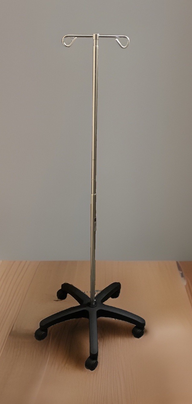 Medline MDS129CS Aluminum Adjustable Five Leg IV Pole