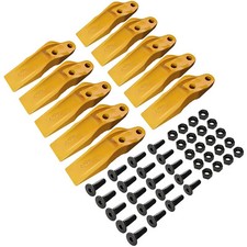 10 New Bucket Uni-Teeth with Hardware 1324720 Fits Caterpillar Skid Steers picture