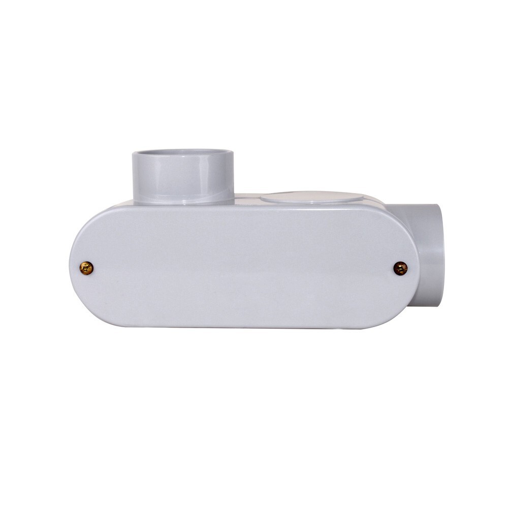 Kraloy 078169 LR20 2'' Type LR Conduit Body Access Fittings Gray PVC