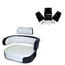 3 Pc. Seat Cushion Set with Hardware Fits IH 1026 1066 1206 1256 Fits FARMALL picture